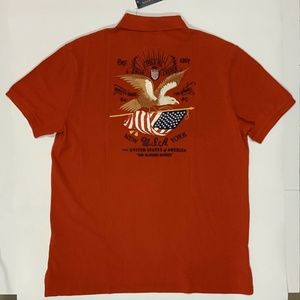 POLO RALPH LAUREN EMBROIDERED USA FLAG SHIRT XL